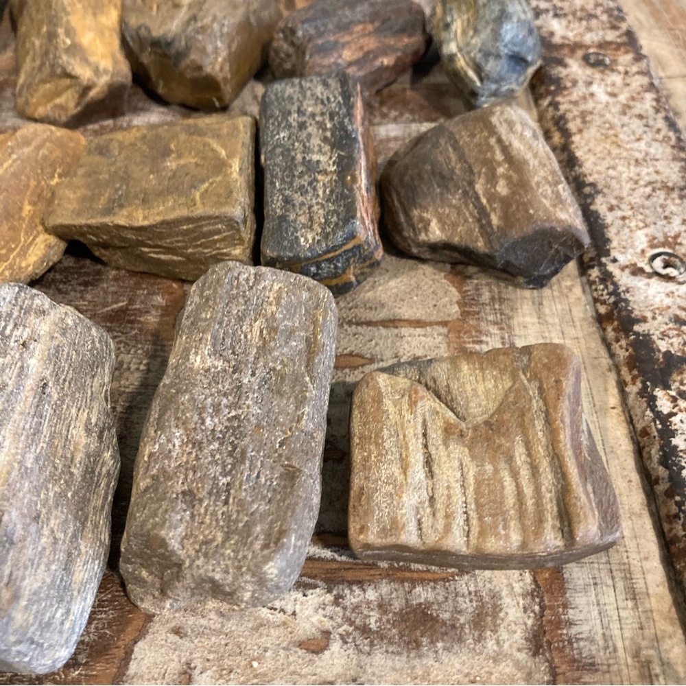 17pcs Petrified Wood 🪵 Rock Collection - Picture 12 of 17